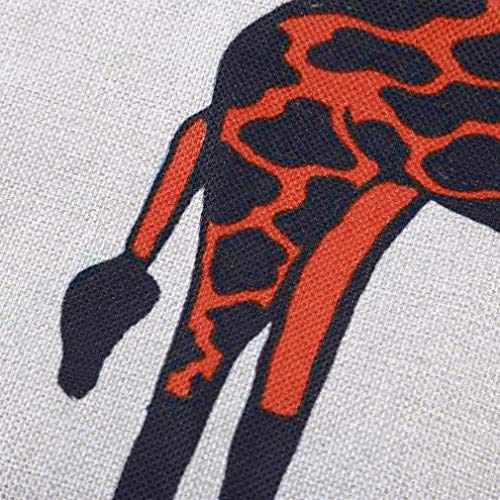 WEIHEEE - Almohada de animales de moda, diseño de letra simple, vintage, cuadrada, para decoración en el hogar, oficina, #6