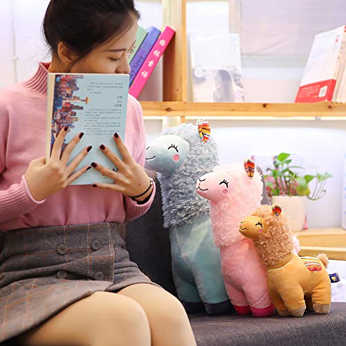 weiqiang Lindo bizcocho Alpaca muñeca transfronteriza Juguete de Peluche máquina de agarrar muñeca Regalo Infantil Regalo Creativo Hembra 25 cm B