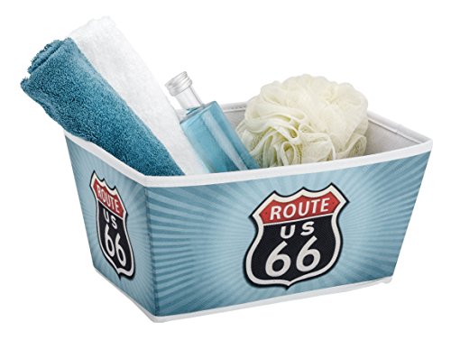 Wenko Vintage Route 66 Cesta para Baño M, Polipropileno, Multicolor, 21.5x31.5x275 cm