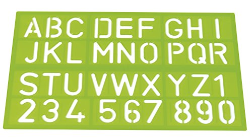 Westcott E-10600 00 - Plantillas de escritura, letras y números