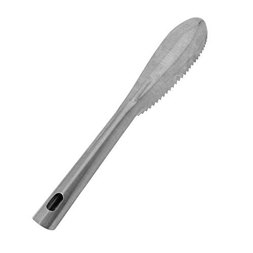 WFLEMC Removedor De Escamas De Pescado De Acero Inoxidable, Limpiador, Raspador, Pelador, Herramienta De Cocina