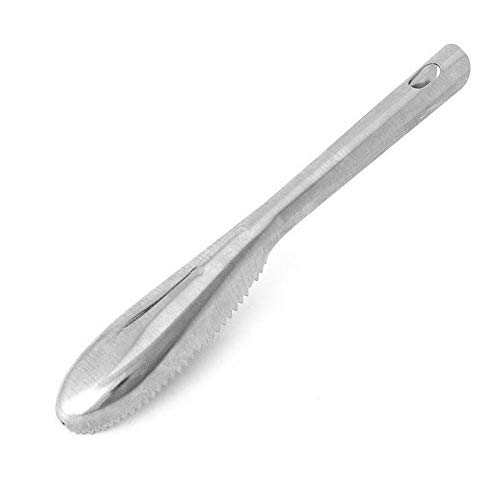 WFLEMC Removedor De Escamas De Pescado De Acero Inoxidable, Limpiador, Raspador, Pelador, Herramienta De Cocina