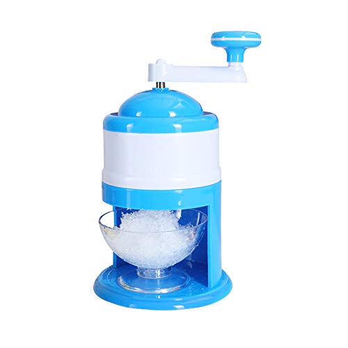WHK Trituradoras de Hielo, Mango Máquina Multifuncional portátil de fabricación de granizados de Hielo Inicio Máquina de fabricación de Bloques de Hielo para Batidos de Cono de Nieve