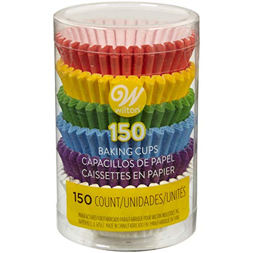 Wilton Mini Rainbow para Hornear Casos, Multicolor, 150 Unidades
