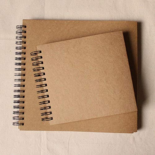 WJCRYPD 98 Páginas Boda Libro De Visitas/Kraft Álbum De Recortes/Spiral Bound/Kraft Álbum De Fotos De Regalo/De La Boda Qf Shop (Color : Small Size)