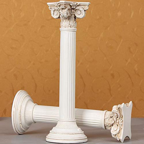 WJF Esculturas Decorativos Columna Romana Retro Europea Accesorios para El Hogar Decoración De La Ventana De Visualización Accesorios De Tiro Adornos