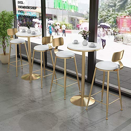 WJJ Bar Taburetes Taburete de Bar nórdico Taburete Alto Silla de Ocio Conjunto de 2 Piezas Se Puede Usar en la Sala de Estar de la cafetería del Bar. (Size : 65cm)
