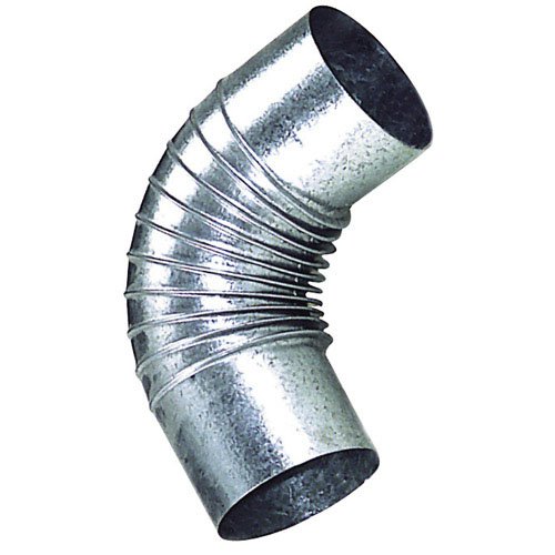 WOLFPACK LINEA PROFESIONAL 22010055 Codo Estufa Galvanizado de 100 mm. 90