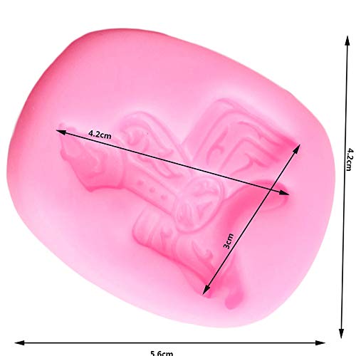 WQSD Molde de Silicona para Silla de Montar, Adorno para Tarta DIY, Herramienta para decoración de Tartas con Fondant, Molde de Arcilla polimérica, Caramelo, Chocolate, Fudge