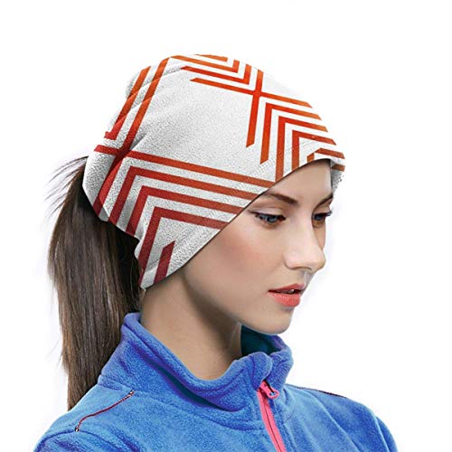XCVD Bandanas Media cara Resumen Acuarela Geométrica Hipster Fondo Cuello de microfibra Calentador para exteriores, deportes