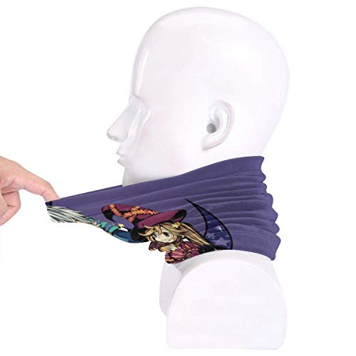 XCVD Vampire Halloween Ultimate Comfort Calentador de cuello Máscara facial Escudo Bandana súper protectora Diadema Gorro a prueba de viento Boca a prueba de polvo Mascarilla bufanda mágica
