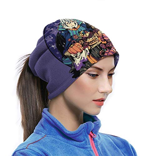 XCVD Vampire Halloween Ultimate Comfort Calentador de cuello Máscara facial Escudo Bandana súper protectora Diadema Gorro a prueba de viento Boca a prueba de polvo Mascarilla bufanda mágica