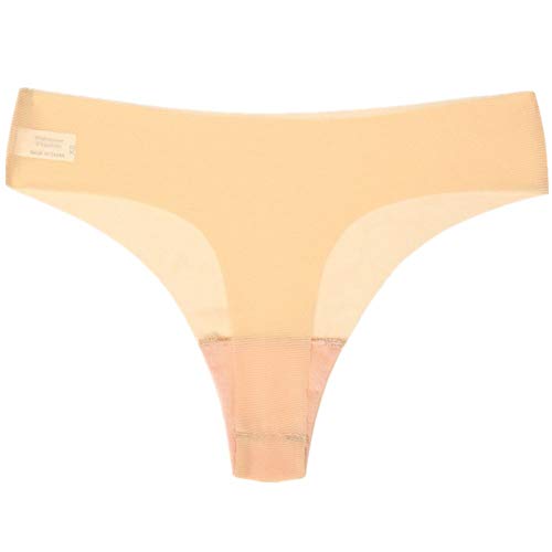 xiamenchangketongmaoyi Ropa Interior Mujer Tangas Mujeres y Hombres Envase múltiple Bragas de Las Mujeres Bragas Crotchless Bragas Mujeres y Hombres Francés Bragas Skin Color,M