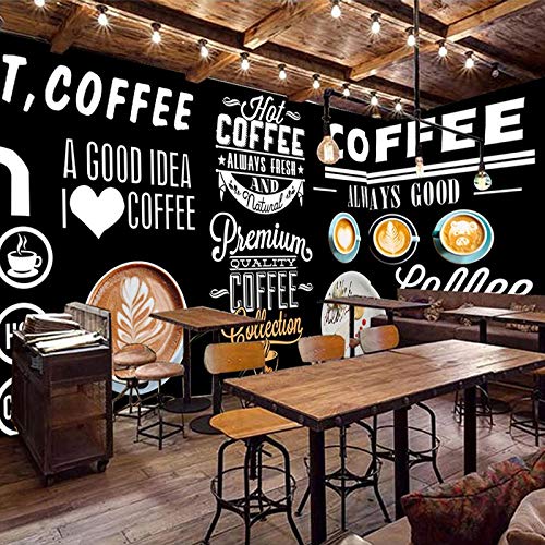 XIANRENGE Mural,Papel Tapiz Fotográfico Personalizado En 4D Cafetería Romántica Restaurante Occidental Bar Mejora del Hogar Herramientas Póster Mural Pintura Decoración De Revestimiento De Paredes