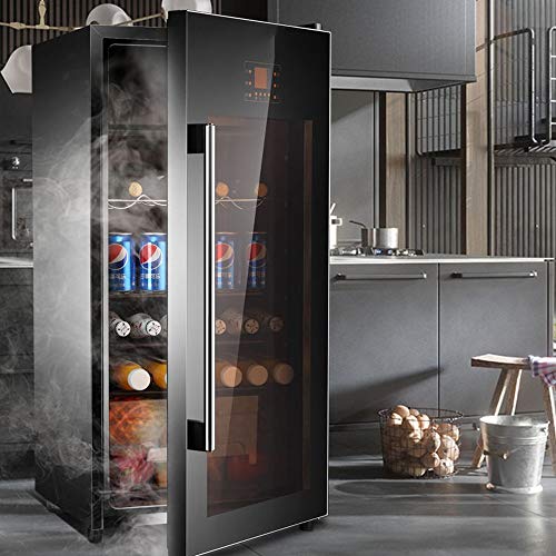 Xiao huang li Pantalla del refrigerador de Vino del refrigerador de Vino refrigerador de Vino de Almacenamiento Ice Bar Hogar termostático de una Puerta de refrigerador Fresco Gabinete táctil Digital