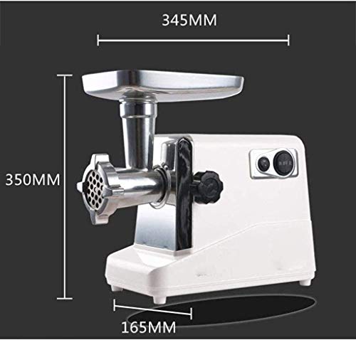 XIUYU Eléctrica máquina de Picar Carne y Actos hogar Salchicha Fabricante de Carnes Picadora de Alimentos Molienda Picado máquina Potente Motor de Cobre (Blanco) S