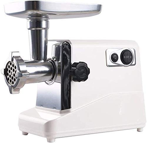 XIUYU Eléctrica máquina de Picar Carne y Actos hogar Salchicha Fabricante de Carnes Picadora de Alimentos Molienda Picado máquina Potente Motor de Cobre (Blanco) S
