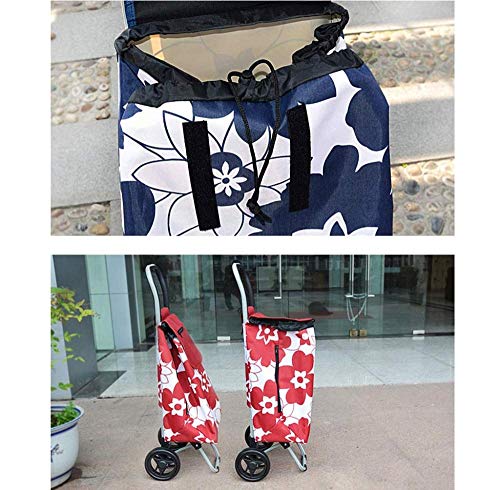 XKCJTCF Carretilla de Mano Carretilla Plegable de 2 Ruedas Carro de Compra Ligero de Empuje y tracción Bolsa de Equipaje Equipaje Carretilla de Mano Carretilla (PATRÓN, C), C