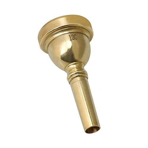 XuBa MX0070D - Boquilla para trombón barítono (alta voz, 12 C), dorado