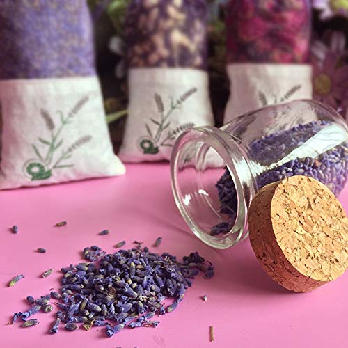 XUBF-DE, Natural Lavanda Bud Seca la Flor de Aromatherapy Rose Jasmine Armario aromático desecante bolsita habitación liveing ​​Coche Refrescante Aire (Color : Jasmine)