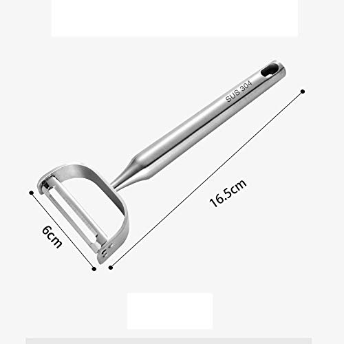 XXCC Pelador,pelador de Frutas y Verduras de Acero Inoxidable doméstico 304,Duradero y Afilado,Ahorra Tiempo y Esfuerzo,pelador en Forma de Y,pelador de Frutas y Verduras,2 Piezas