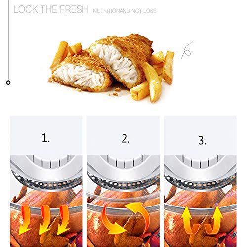 XYZZ Horno de convección halógeno de 12L con Mango, freidora de Aire, diseño de Mesa Compacto y Potente, Ahorra Tiempo y energía, es Seguro y Saludable, fácil de operar