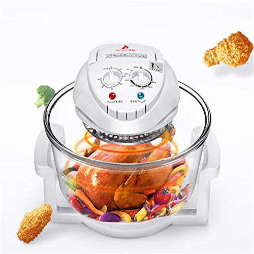XYZZ Horno de convección halógeno de 12L con Mango, freidora de Aire, diseño de Mesa Compacto y Potente, Ahorra Tiempo y energía, es Seguro y Saludable, fácil de operar