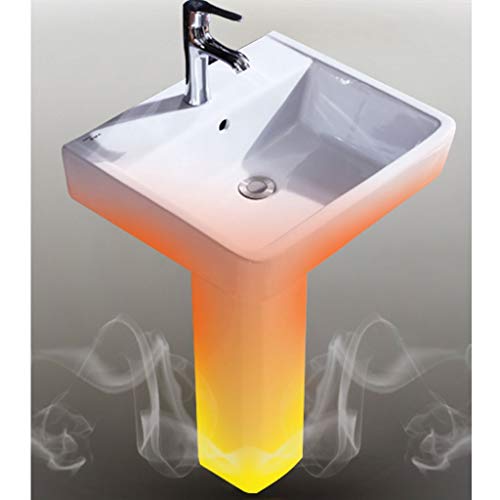 XZ Cuarto de baño Moderno tocador Lavabo de cerámica Minimalista en la Columna de Lavado Cuenca del balcón de la Piscina de lavandería 800x500x430mm baño Cuenca del baño Fregadero del Recipiente