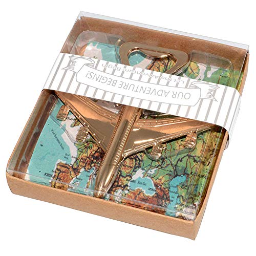 XZANTE Paquete De 12 Abrebotellas Avión Caja De Regalo Abrelatas De Botella De Cerveza De Viaje De Avión De Aire Favor De Fiesta Decoraciones De Cumplea？os Boda
