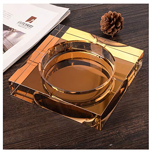 XZPENG Vector de la Sala Cenicero Cenicero de Cristal del Ornamento Creatividad con Patas Tablero del Escritorio Vivo de café for la Barra casera Oficina Interior al Aire Libre Sala de Estar, Mesa de