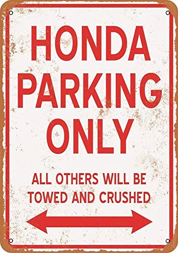 YASMINE HANCOCK Honda Parking Only Placa de Metal Logotipo de la Lata Poster Arte de la Pared Club Bar decoración del hogar