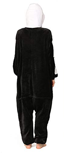 Yimidear® Unisex Cálido Pijamas para Adultos Cosplay Animales de Vestuario Ropa de Dormir Halloween y Navidad(M, Hueso)