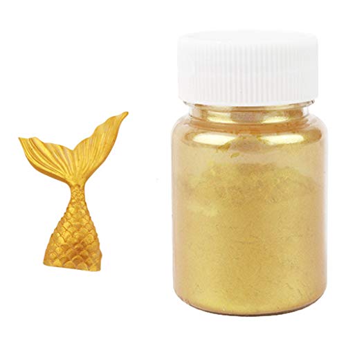 Yinuneronsty - Polvo de plata dorada con purpurina para decorar la cocina de la tarta o fondant, 15 g