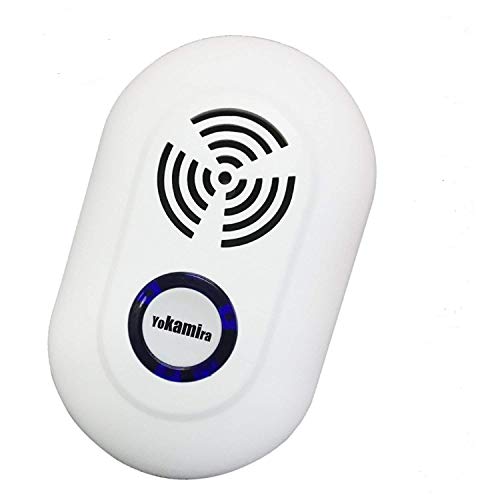 yokamira Repelente Ultrasónico, Repelente Mosquitos Electrónico Enchufable, Cucarachas, Roedores, Moscas, Mosquitos Tropical, Hormigas, Arañas, Ratones - Seguro y Ecológico para Niños