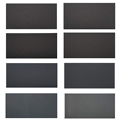 Yolococa Papel de Lija 120 a 3000 Grit Surtido Seco/al Agua para Muebles de Madera de Acabado, Metal de Lijado y Abrillantar Coche 16 Pieza