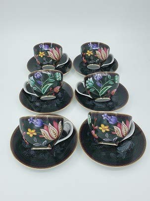 yourthedish - Juego de tazas de café y salsera (6 unidades)