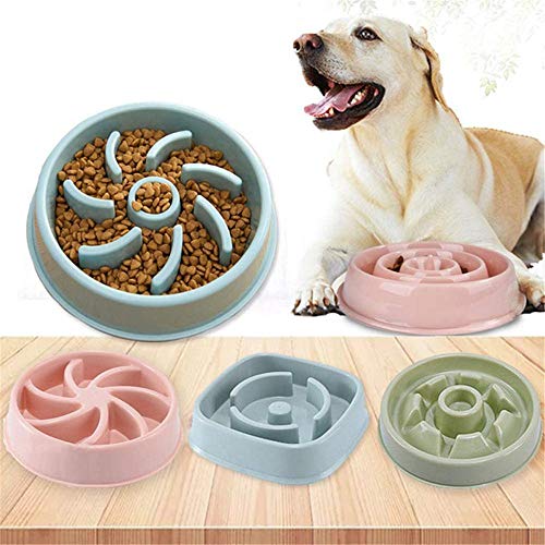 YPSMLYY Tazones De Comida Anti-Asfixia para Mascotas Tazones para Gatos Y para Perros Tazones De Plástico para Alimentos Ecológicos Antideslizantes para Prevenir La Obesidad,A