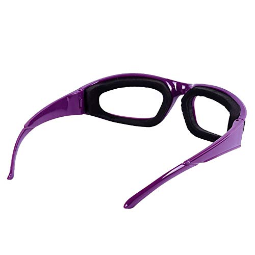 YUnnuopromi - Gafas de seguridad para cebolla, protector de ojos, herramienta de cocina para cortar cebollas, color morado