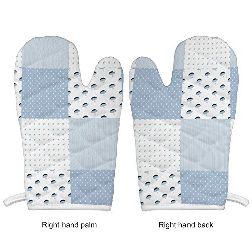 Yutess Patchwork - Manoplas para horno (resistentes al calor)