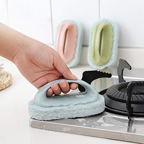 yyuezhi 3 Baño Cepillo Bañera Limpieza Esponja Cepillo Azulejo Cepillo Cocina Cepillo Hogar Cocina Baño Bañera Azulejo Piso Suelo Tareas Domésticas Suministros de Limpieza de Azulejos de Cocina