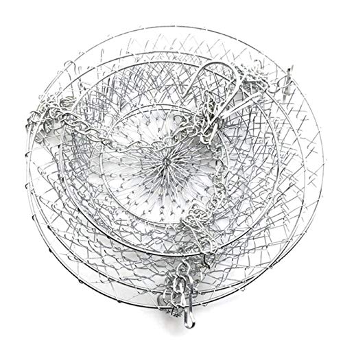 YYZZ Fruit basket,3 Tier Kitchen Hanging Fruit Basket Wire Hanging Folding Basket Hook Design Save Space For Kitchen Halls Rooms StorageStorage Baskets