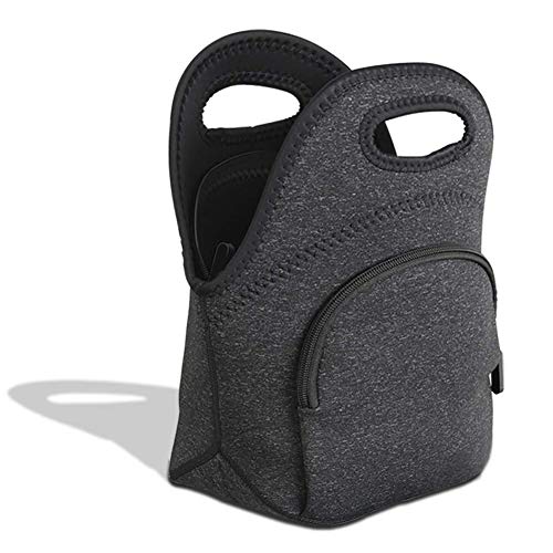 YZCX Bolsa de Almuerzo Neopreno Ultra-Grueso Bolsa Térmica Porta Alimentos Bolsa Comida con Cremallera para Escolares Trabajo Picnic