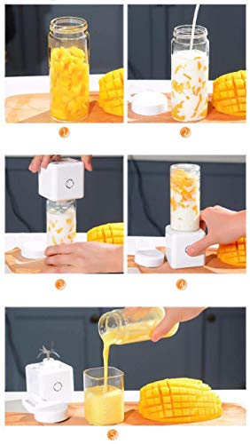 YZHM exprimidor eléctrico, máquina portátil de alimentos, mini carga USB doméstica pequeña máquina de zumo de bolsillo, vaso de jugo, máquina de leche de soja, máquina de batido de leche, naranja