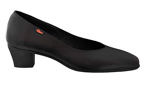Zapato Mujer Uniformes en Piel Micro Color Negro, Marca DIAN - azafata-11 (40 EU, Negro)