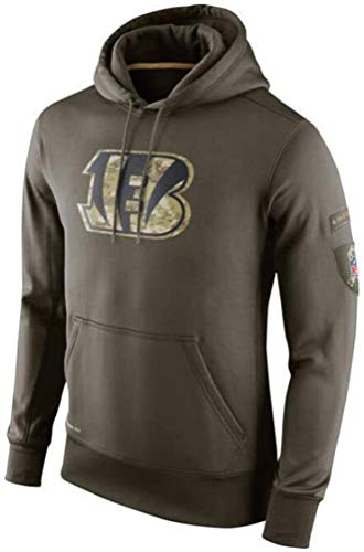 ZCY Sudadera con Capucha de fútbol Cincinnati Bengal Tiger Youth Sweater Fútbol Americano Equipamiento Deportivo Suéter de fútbol (S-3XL),3XL:(190~195CM)
