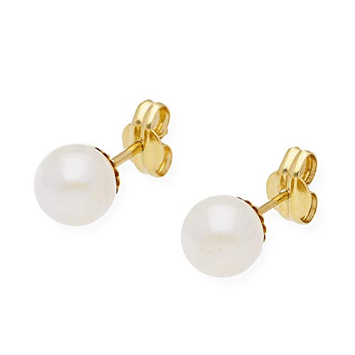 Zendel Joyas - Pendientes de oro y perlas Akoya de 9 mm - 9MM-AK