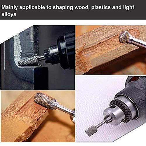 ZFYQ Juego de Fresas para Tallar Madera, Brocas Juego para Fresa Dremel, Metal y Madera, para Taladrar, Pulir, Grabado (10 Piezas)