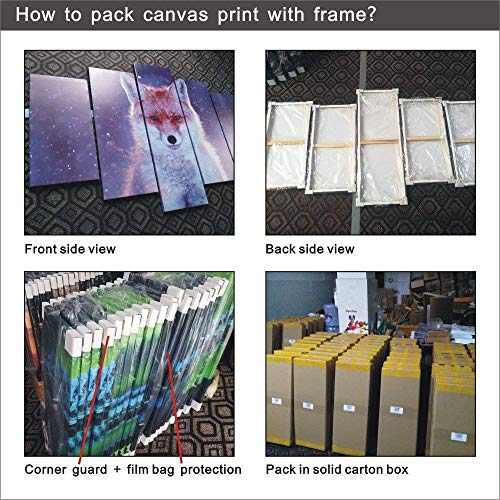 ZhuHZ 5 Piezas de Lienzo Moderno Impreso Sala de Estar póster Arte de la Pared decoración Pintura Imagen de la vía del Tren decoración del hogar