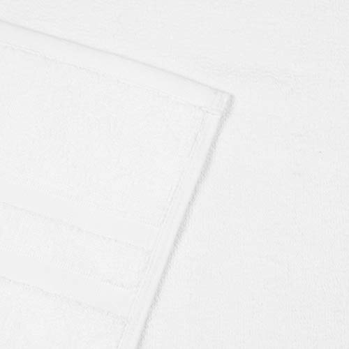 ZOLLNER 2 alfombras de baño Blancas, 50x75 cm, 100% algodón