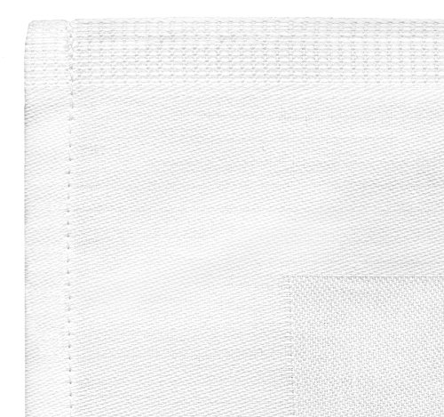 ZOLLNER Mantel Blanco Cuadrado de algodón 210x210 cm, Otras Medidas, con Orla